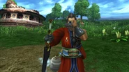 Auron's victory pose.