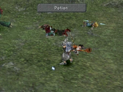 Steiner using an item.