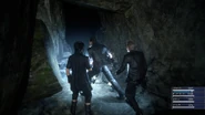 Final Fantasy XV Cave.jpg (610 KB) Noctis and the party entering Fociaugh Cavern.