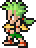 Animated sprite of Gau casting a spell (Pixel Remaster).