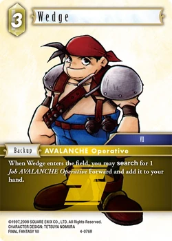 Wedge [4-076R] Opus series card.
