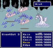 Mist Dragon being summoned (SNES).