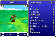 FFI Bestiary GBA