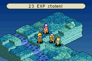 Steal EXP, an ability of the Thief's Steal command, in Final Fantasy Tactics Advance.