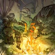 A Hrothgar monk, by Yoshikazu Takenouchi.