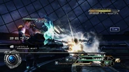 FFXIII-2 Amodar boss.jpg (773 KB) Amodar attacked in Protect status in Final Fantasy XIII-2.