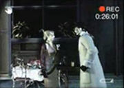 Even  is not spared from Irvine's advances.