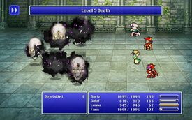 Lenna using Level 5 Death from FFV Pixel Remaster