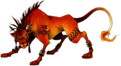 Tattoos on Red XIII from Final Fantasy VII.