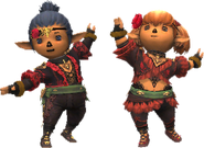 Tarutaru Dancers in Artifact Armor.