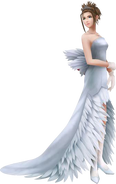 Render de Yuna Dissidia 012 em seu vestido de casamento.