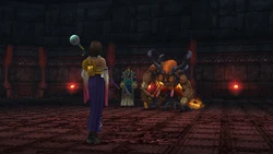 Isaaru with Grothia in Final Fantasy X.