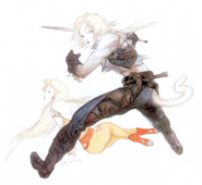 Concept art by Yoshitaka Amano.