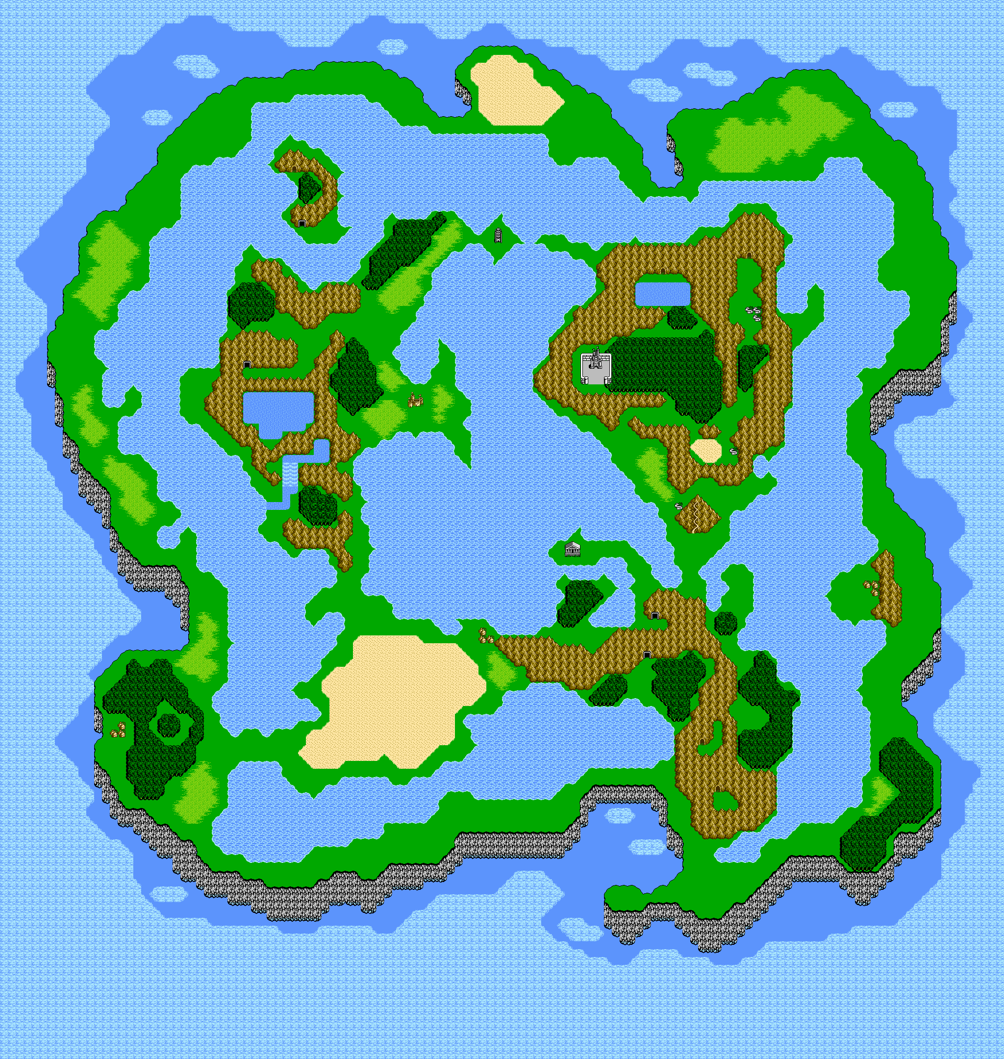 Final Fantasy Iii World Map Final Fantasy III locations | Final Fantasy Wiki | Fandom