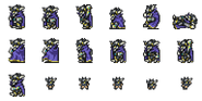 Set of Garland's sprites.