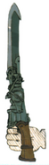 Concept artwork for the mechanical knife Zidane wields with his left hand while dual-wielding daggers, occasionally called the Orichalcum.