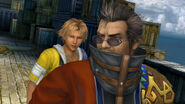 Auron and Tidus in Luca.