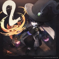 An Au Ra black mage, by Erika Murabayashi.