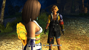 FFX HD Yuna Tidus Besaid Campfire