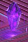 A purple Warp Crystal.