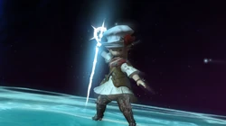 The conjurer's weapon of light.