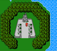 Cornelia in the World Map (NES).