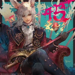 A Viera red mage, by Megumi Tsujii.
