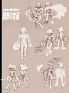 Early concept for different soldier designs.