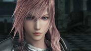 Lightning em Final Fantasy XIII-2.