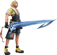 Tidus's Final Fantasy X appearance render.