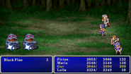 Osmose cast on the enemy party in Final Fantasy II (PSP).