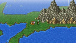 Mount Hobs on the world map (PSP).