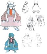 Quina Quen face and body concept art.