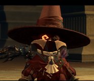 A Black Mage NPC in Final Fantasy XIV.