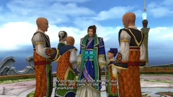 Isaaru returns to Bevelle in Final Fantasy X-2.