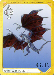 RARE Diablos G-90 Lv-9 GF Final Fantasy VIII: Triple Triad card 1999 Bandai  FF8