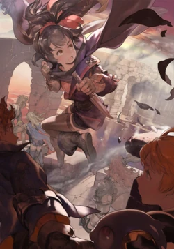 Parai featured in artwork for The Crystal of Time: Ch. 4.
