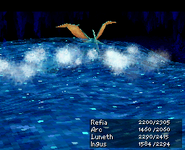 Tidal Wave as a summon ability in Final Fantasy III (DS).