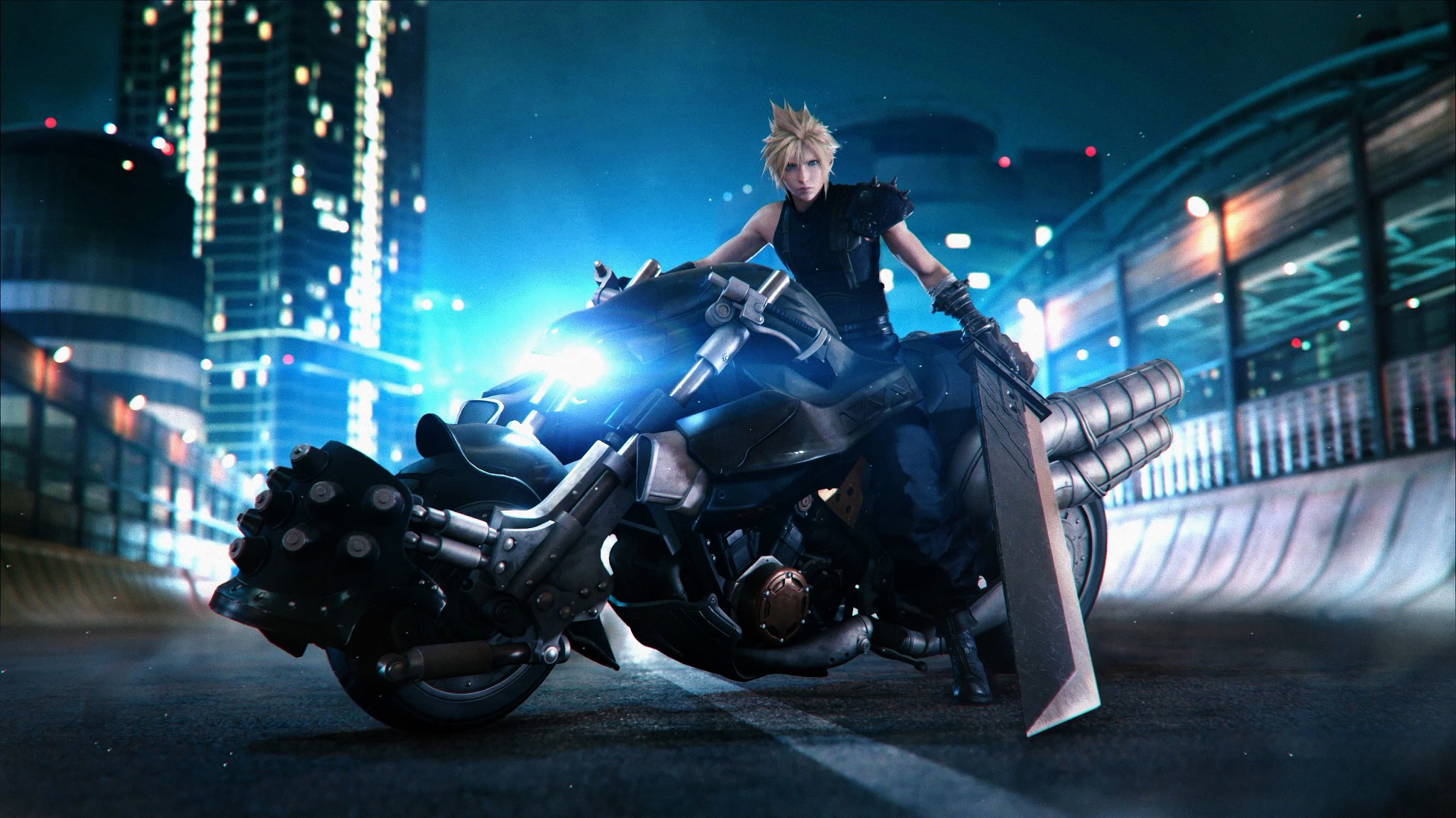 final fantasy cloud strife bike