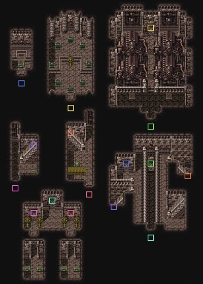 Figaro Castle Basement Map