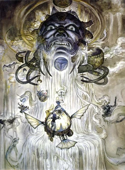 Artwork di Yoshitaka Amano.