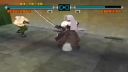 Sephiroth wielding the Masamune during battle in Ehrgeiz: God Bless the Ring.
