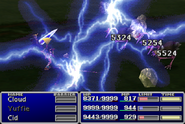 Bolt3 used against all enemies in Final Fantasy VII.