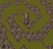 Kefka's Tower on the World Map (SNES).