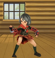 An avatar with Eight's knuckles from the Square-Enix Members Virtual World.