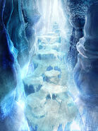 CG concept artwork of the Ice Cavern.