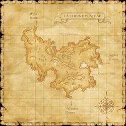 La Theine Plateau map.