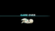 Game Over screen.