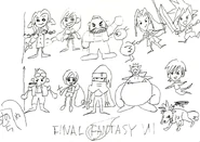 Quick sketch by Tetsuya Nomura.