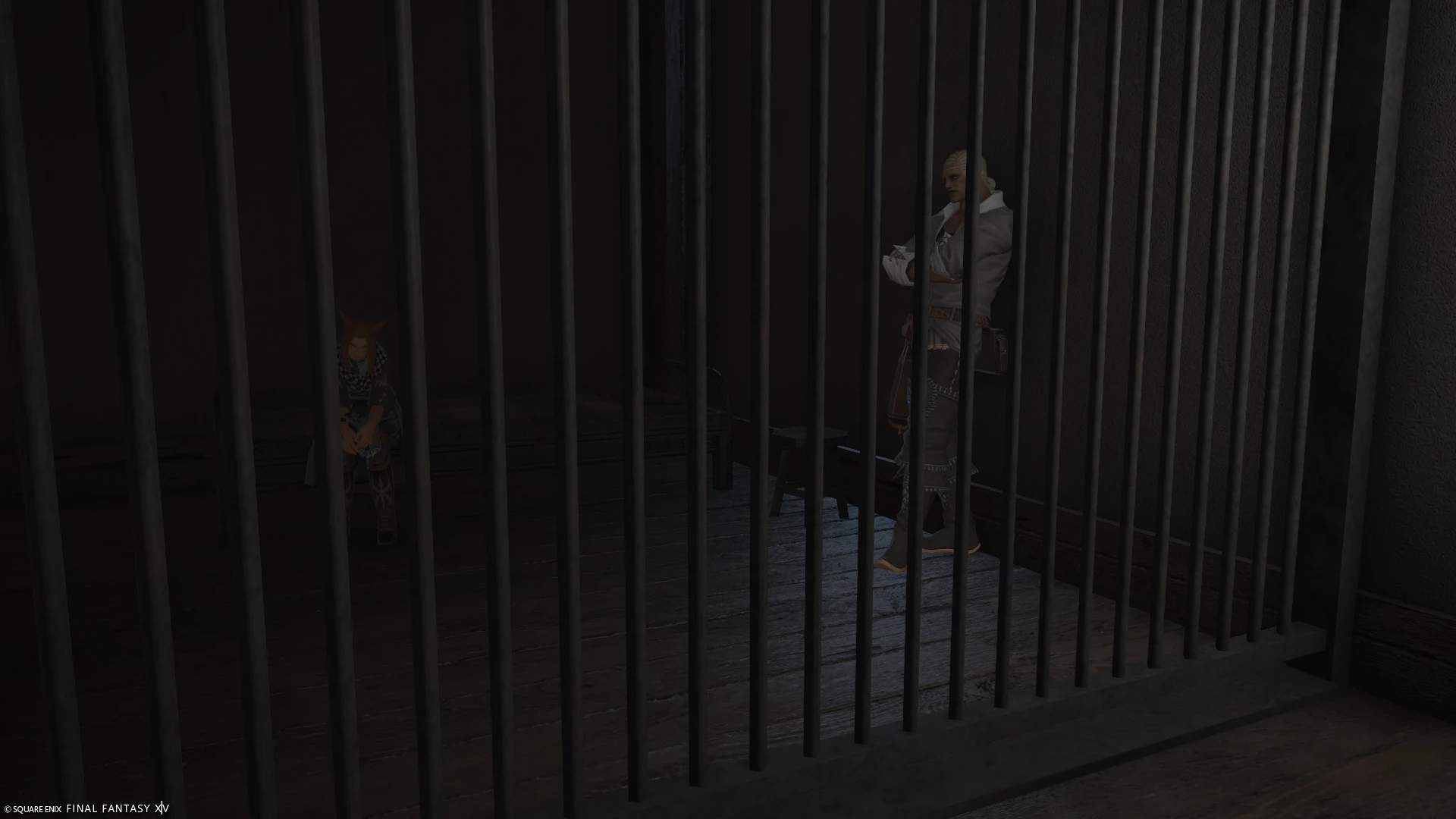 Kwikana and Liwine in jail from FFXIV